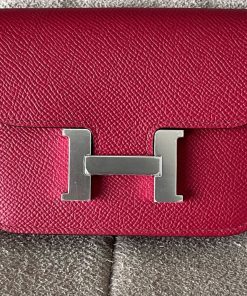 Alternative view of Hermes Constance Slim Rubis Epsom
